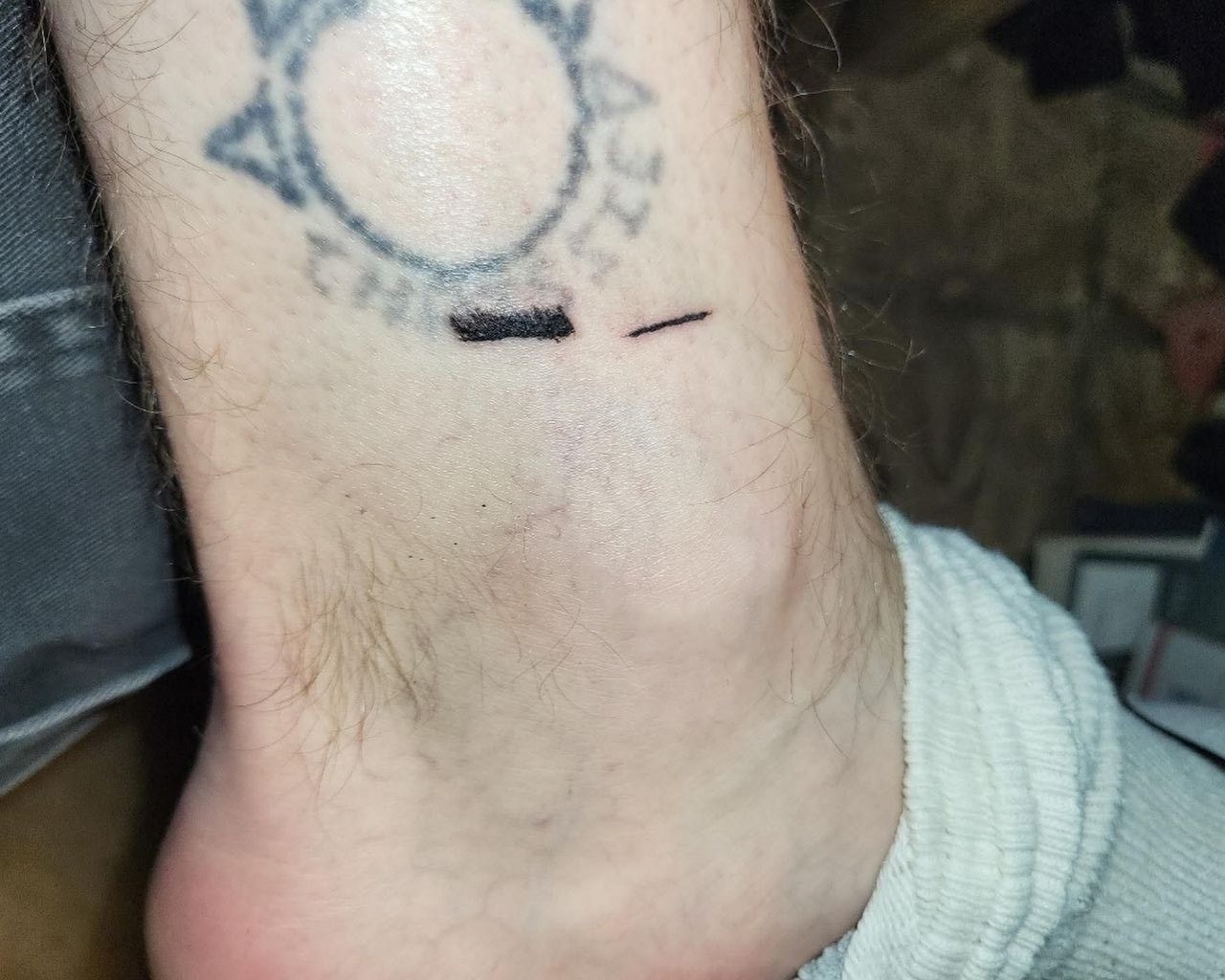 Ankle cover-up work
