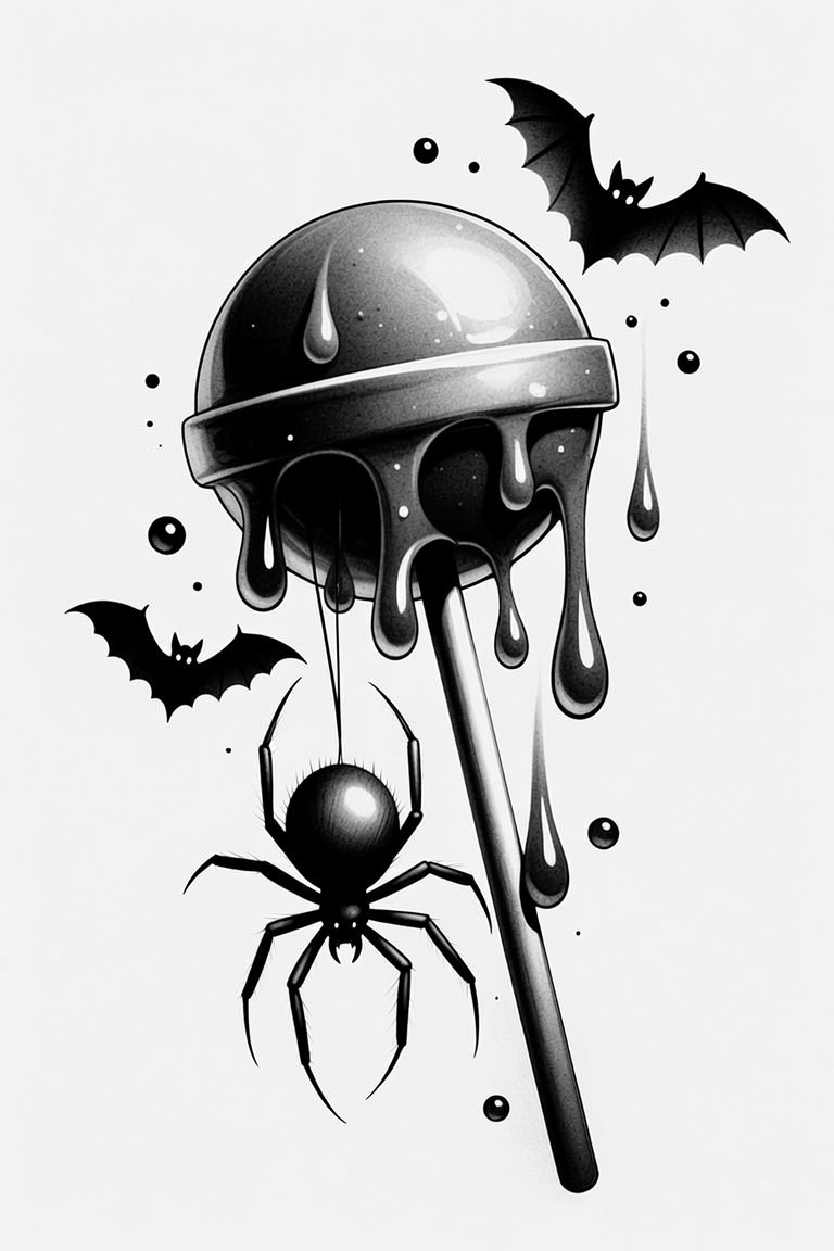 Trick R' Treat Pop III — black and grey Halloween flash design