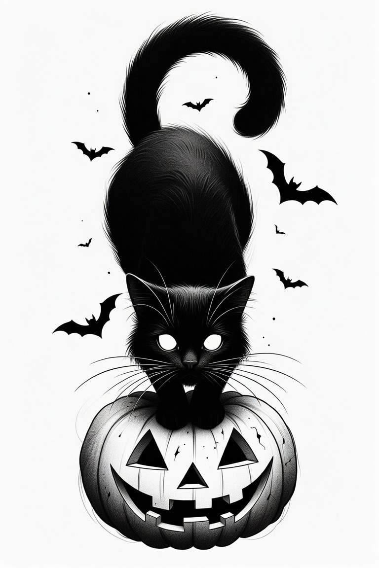 Trick R' Treat Pop VI — black and grey Halloween flash design